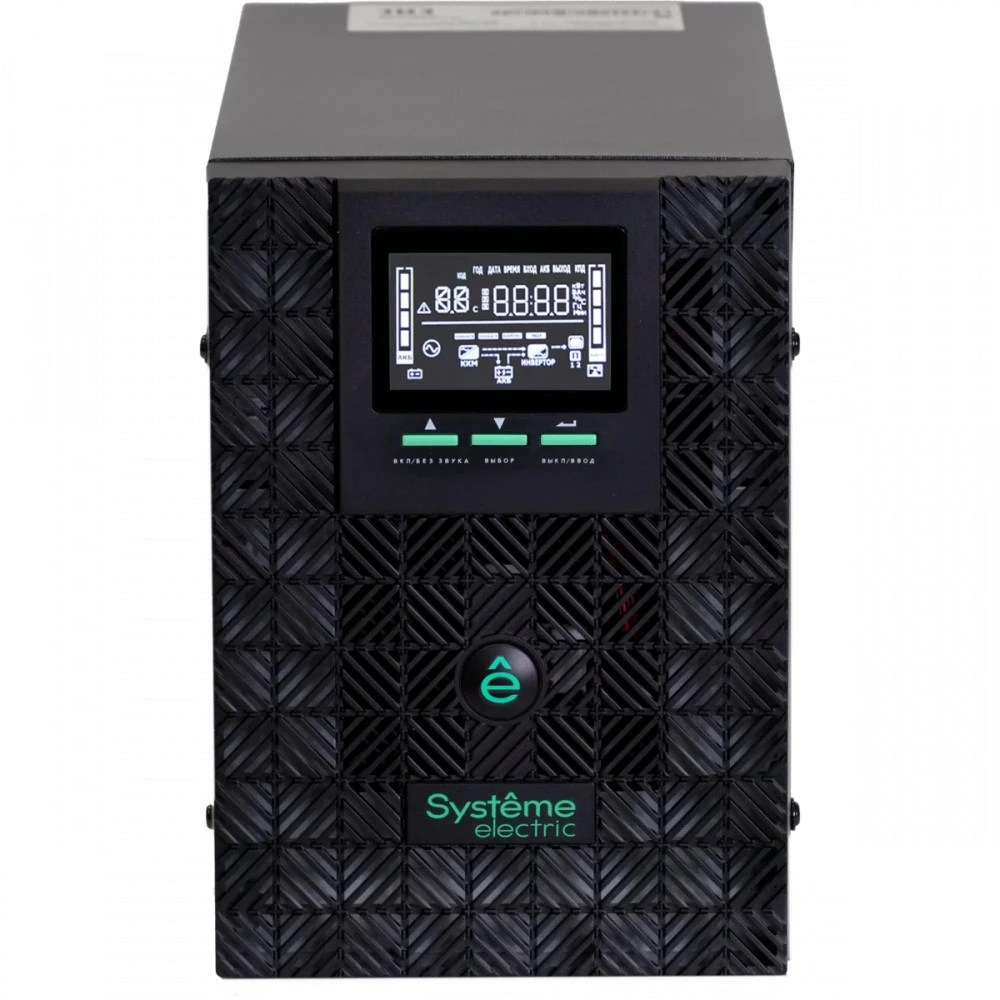 Systeme Electric Smart-Save SMT 2000 ВA, 230 В, 1:1, 3 шт. АКБ, 12В 9Ач, размеры 157,5x453x227,5 мм — 2