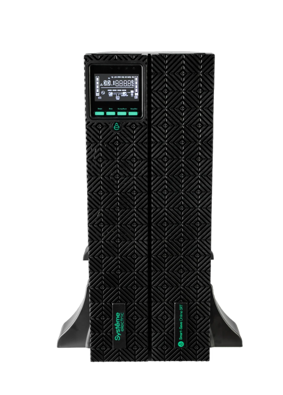 Systeme Electric Smart-Save Online SRT 5000 ВА 2 поколения 5000 ВА/Вт, 4U,5 C13+3 C19,USB,RS-232,RS485,COM, сухие контакты — 3