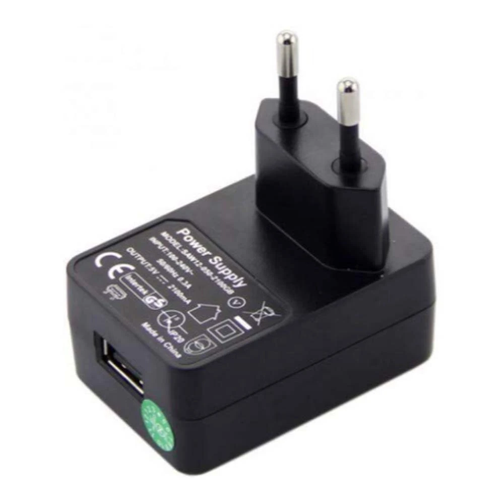POWER SUPPLY-100-240 VAC, 5 V, 2.5 A WITH EUROPE PLUG.