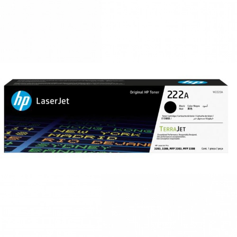 Тонер-картридж 222A Black Original LaserJet Toner Cartridge for Color LaserJet Pro MFP 3303, up to 1300 pages