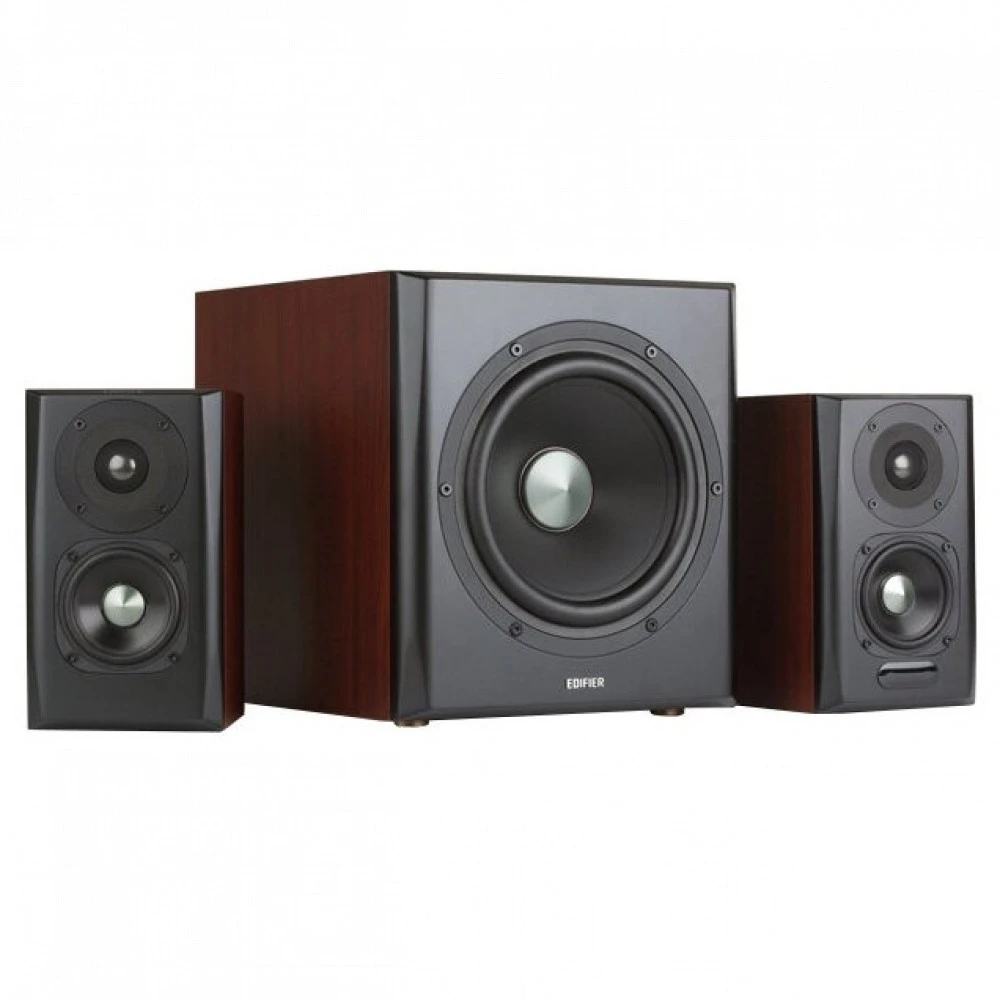 Акустическая система Bluetooth Edifier S350DB Brown <2.1, RMS 150ВТ, PC/AUX/OPT/COX/BT, Пульт> — 4