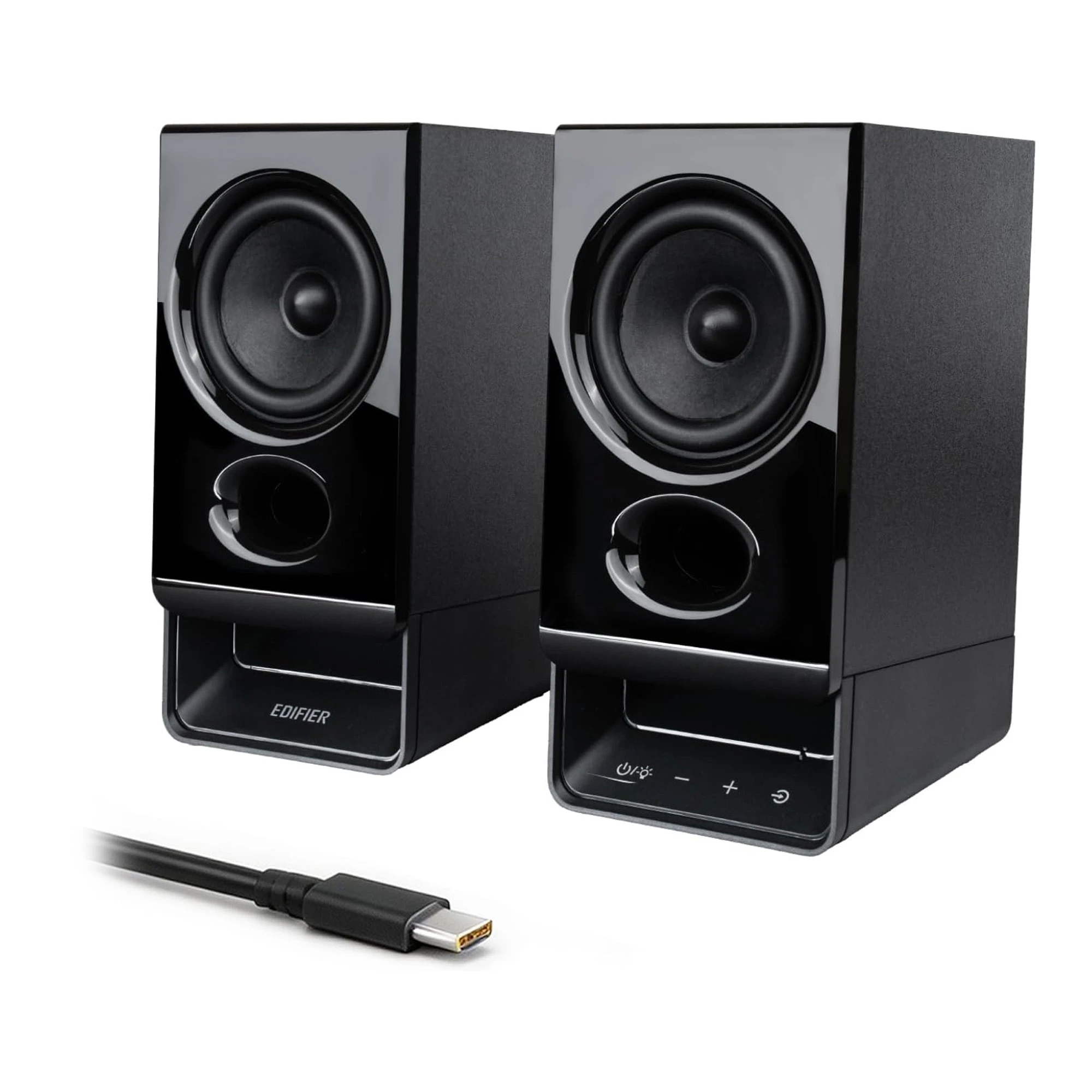 Акустическая система Bluetooth Edifier R20BT Black <2.0, RMS 5Вт, 73Гц-20кГц, BT6.0, AUX, USB-C>
