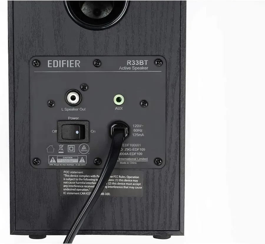 Акустическая система Bluetooth Edifier R33BT Black <2.0, RMS 10Вт, 70Гц-20кГц, BT, AUX>