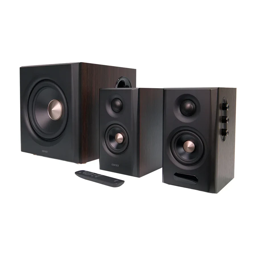 Акустическая система Bluetooth Edifier S355DB Walnut <2.1, RMS 150ВТ, PC/AUX/OPT/COX/BT, Пульт> — 2