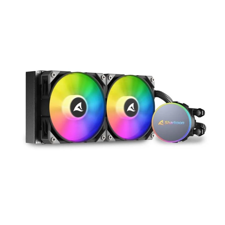 Система жидкостного охлаждения Sharkoon S70 RGB AIO <Intel 1700/1200/115x/20xx, AMD AM5/4/3, FAN120>