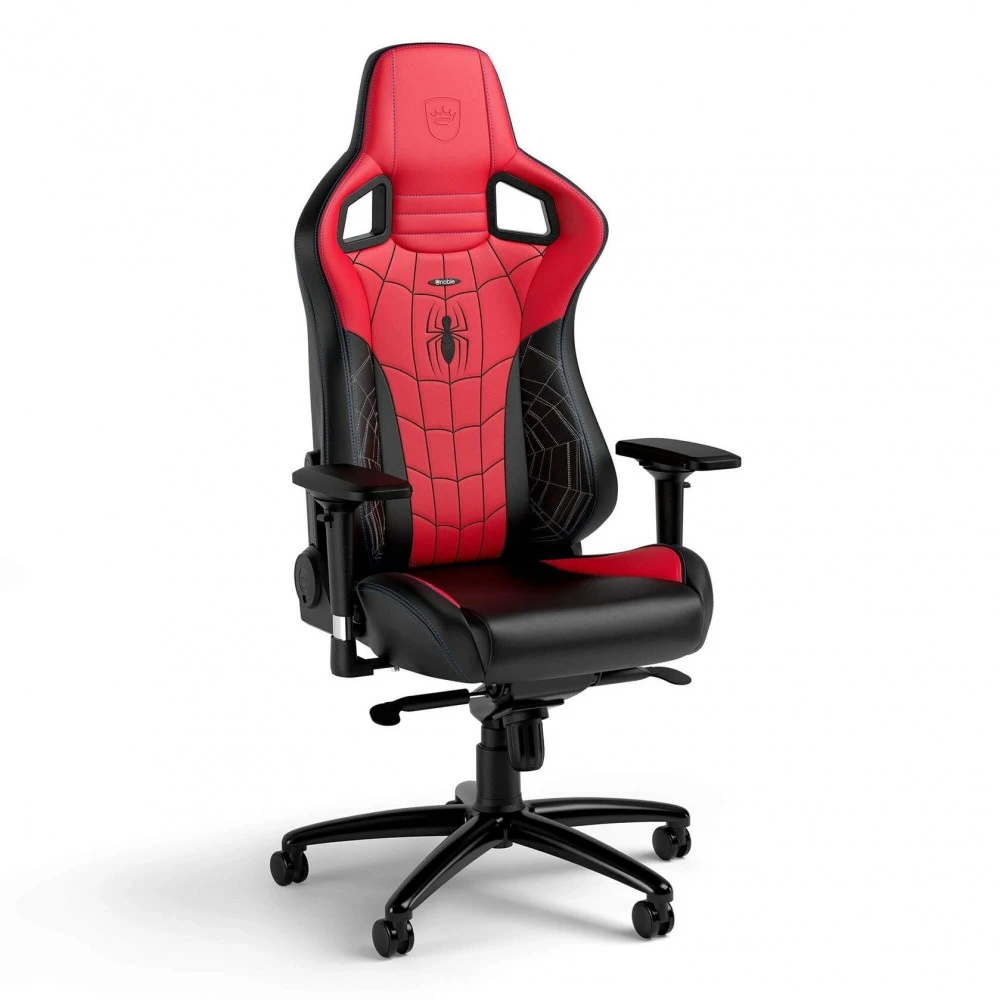 Игровое кресло Noblechairs EPIC Spider-Man Special Edition <Экокожа, подлокотник 4D, газлифт 4>