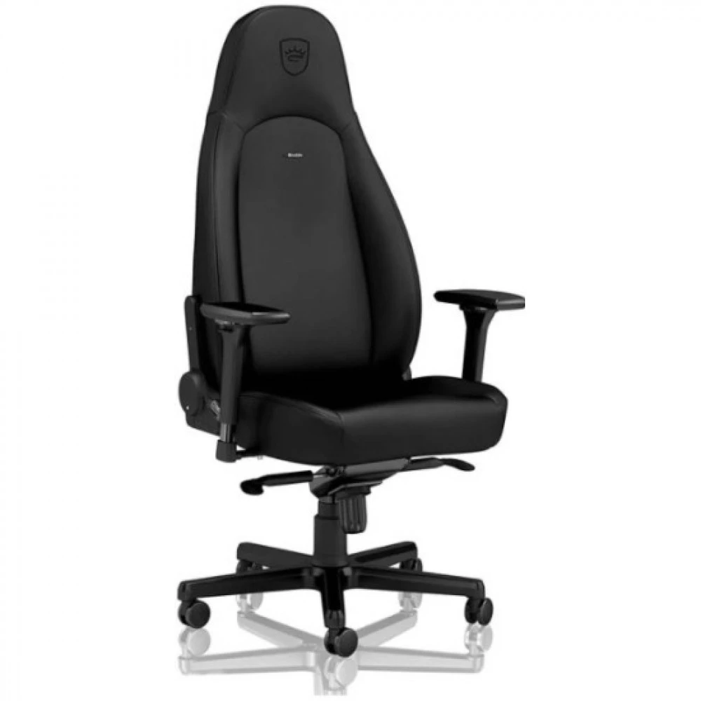 Игровое кресло Noblechairs ICON Black Edition <Экокожа, подлокотник 4D, газлифт 4>