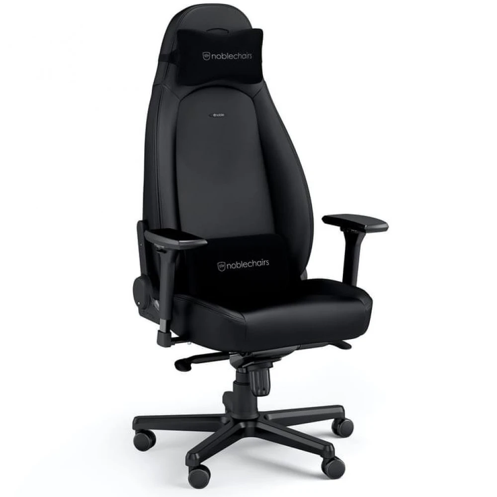 Игровое кресло Noblechairs ICON Black Edition <Экокожа, подлокотник 4D, газлифт 4> — 2