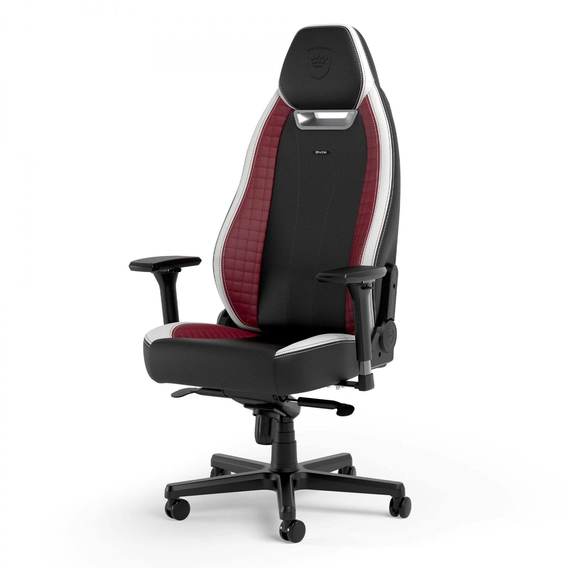 Игровое кресло Noblechairs LEGEND Black/White/Red <Экокожа, подлокотник 4D, газлифт 4>