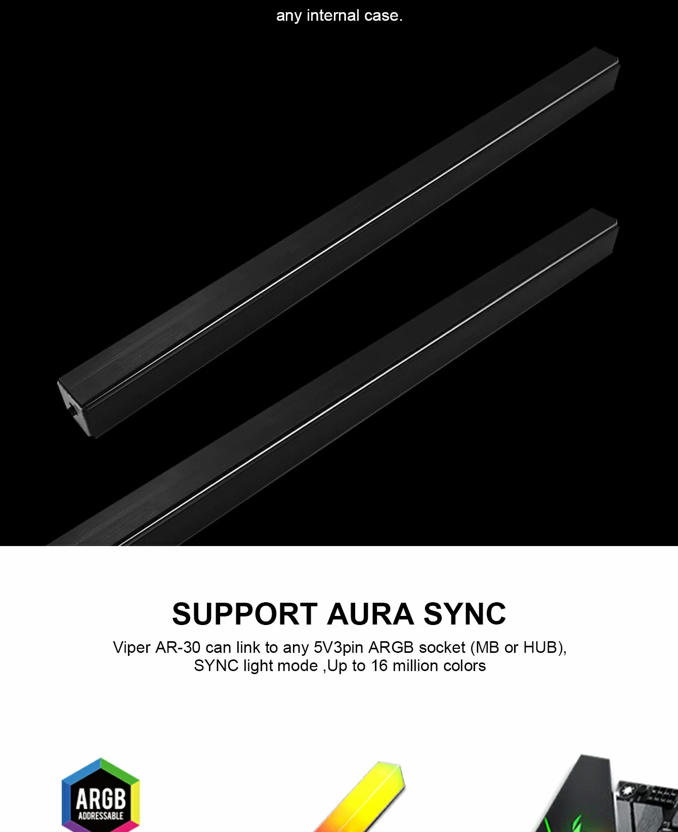 Подсветка для корпуса LED STRIP GameMax Viper AR30 — 3
