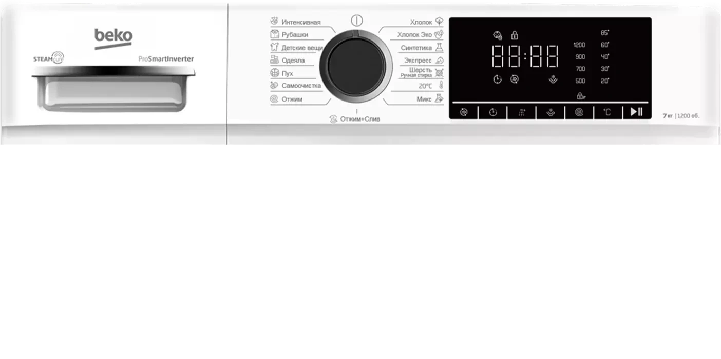 Стиральная машина Beko B1WFM272WWP <7 кг,15 программ, глубина 47.4 см> — 5