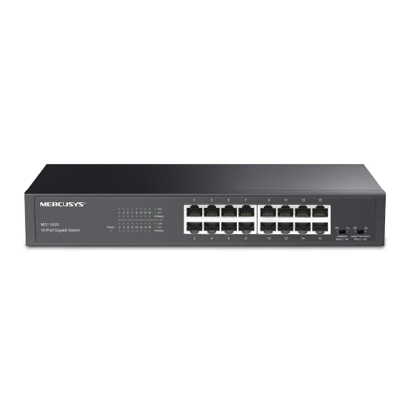 Коммутатор Easy Smart GbE 16-портовый Mercusys MS116GS