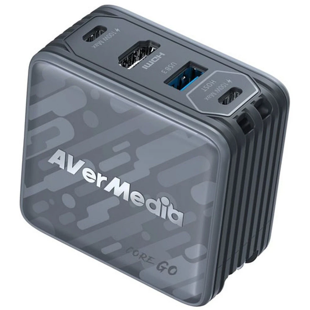 Карта видеозахвата Зарядный блок + передача данных AverMedia Core GO, Charging 100W, black GC313