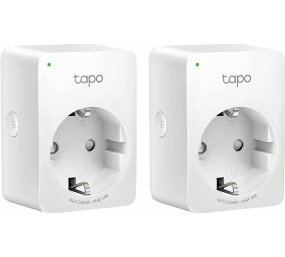 Умная мини Wi-Fi розетка Tapo P100(2-pack) комплект из двух устройств