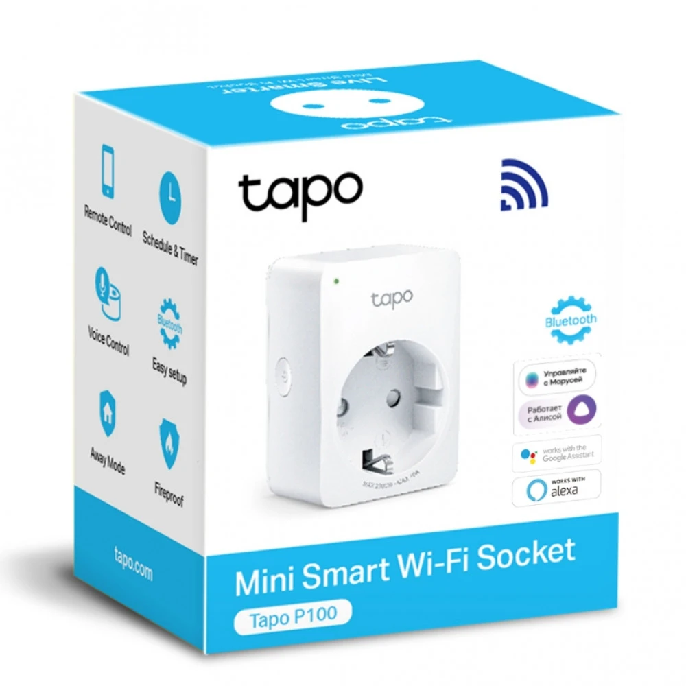 Умная мини Wi-Fi розетка Tapo P100 — 2