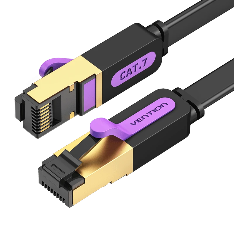 Патч-корд Vention ICABH <Flat Cat.7 Patch Cable 2M Black>