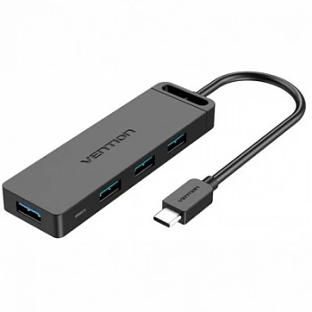 Хаб USB Vention CHLHF <4-Port USB 3.0 Hub With Power Supply 1M Gray>