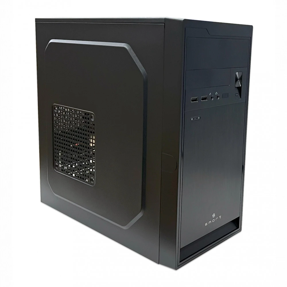Корпус ПК с БП S SMART 6511 <microATX, 360*175*365mm, 0.4mm, 2xUSB, BLACK, 450Вт>