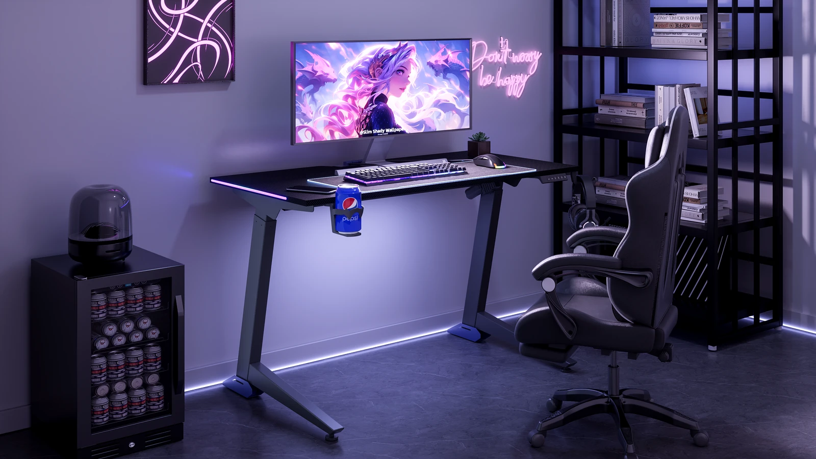 Стол моторизированный игровой FLEXISPOT GT3-V2 Black <1200*600MM, Регулируемая высота 735-1170ММ> — 3