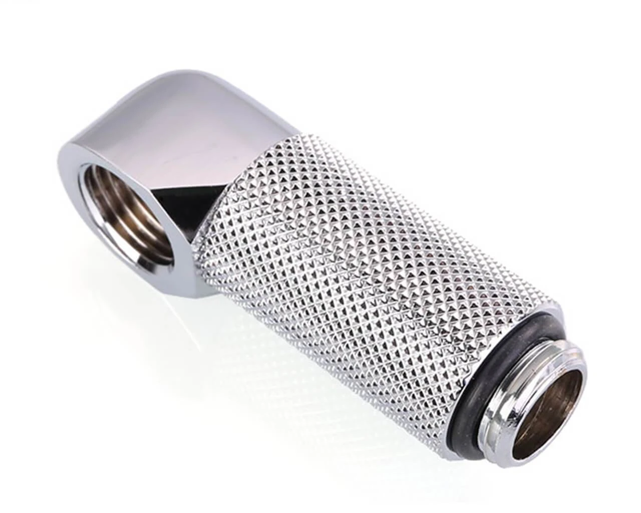Фитинг угловой Bykski B-RD90-EXJ30 <90гр. 30ММ, Папа-мама, Silver>