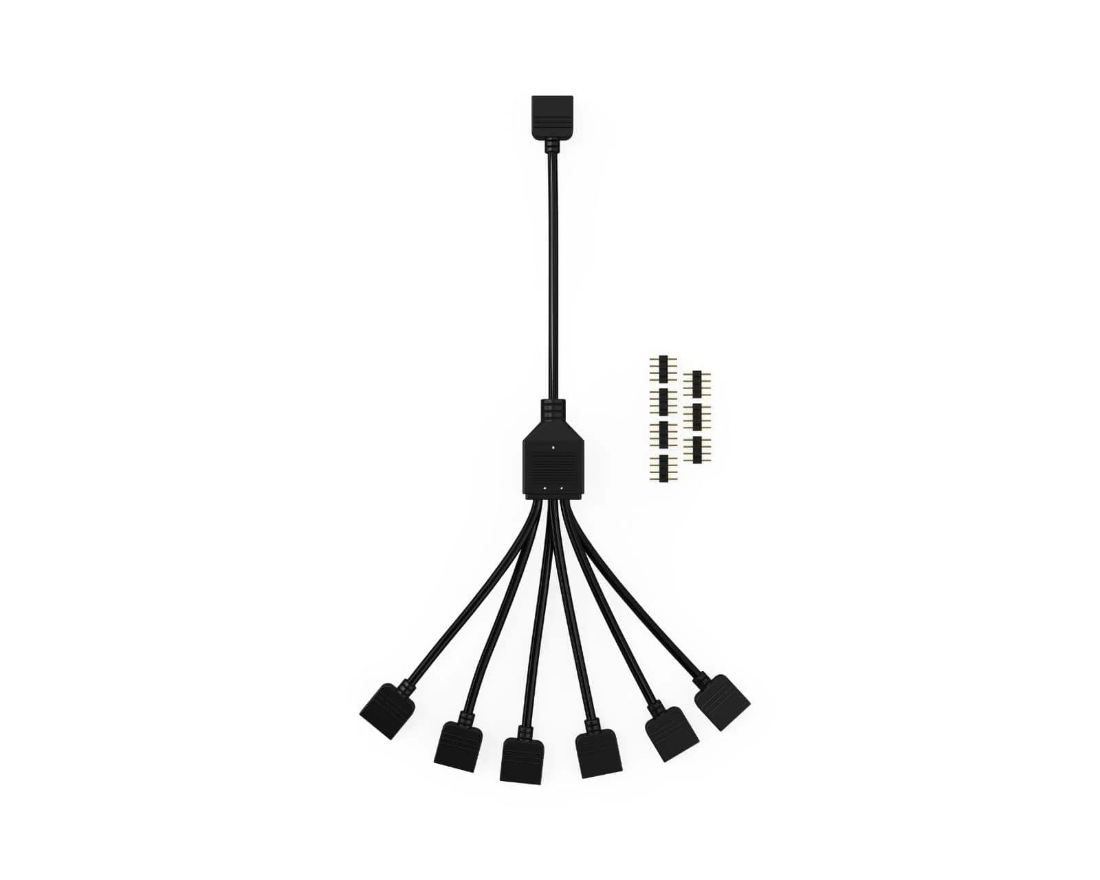 Удлинительный кабель Bykski B-1P6L-X <RGB 1-6 12V 4pin Hub для осветительных приборов> — 2