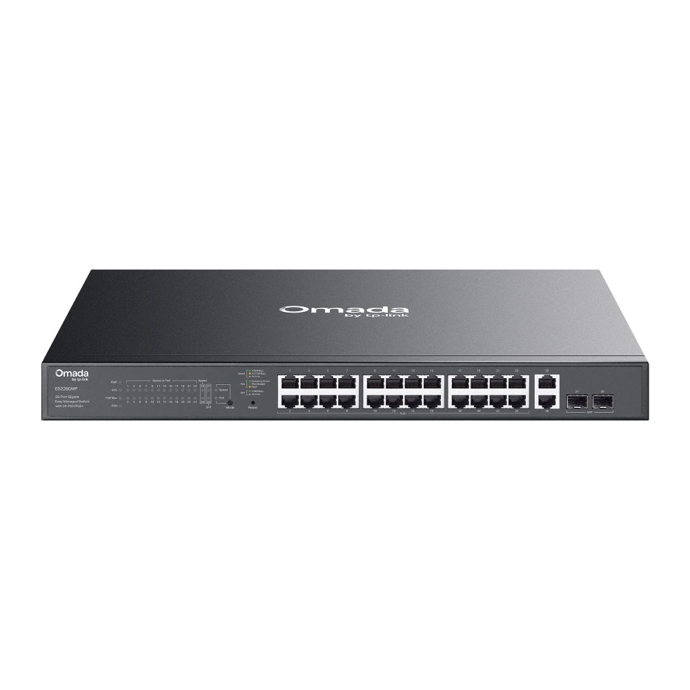 Коммутатор PoE+ GbE Easy Managed 28-портовый TP-Link Omada ES228GMP