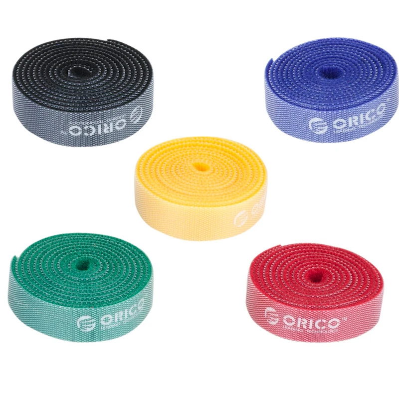 Фиксатор кабеля ORICO CBT-5S <1M-стрипы на липучках, ширина 1,5см, 5 цветов>V4