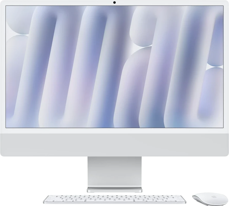 iMac 24" (2024) Apple M4 8-Core CPU/8-Core GPU, 16 ГБ, 256 ГБ SSD, Серебристый