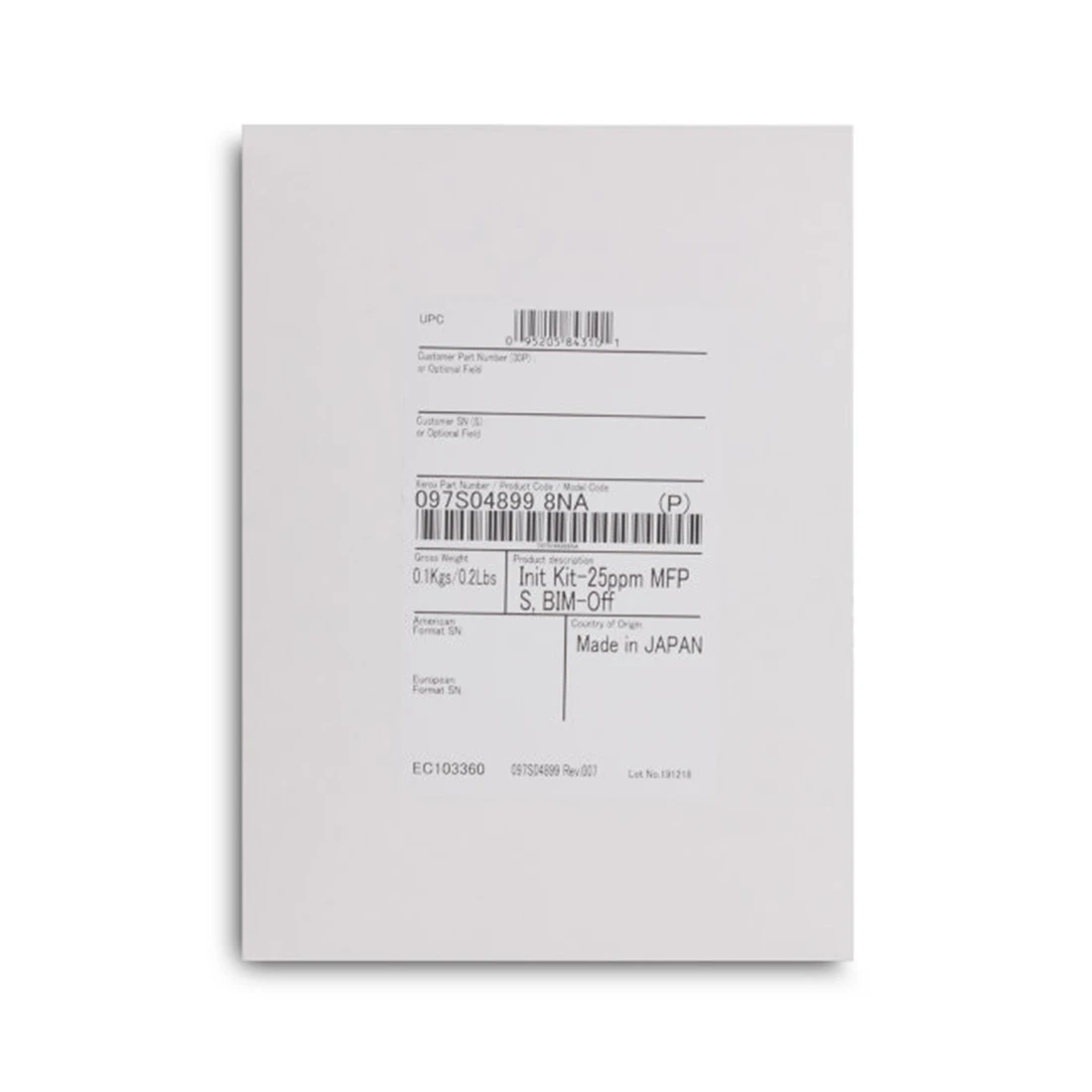 Комплект инициализации Xerox VersaLink B7125 (097S05185)