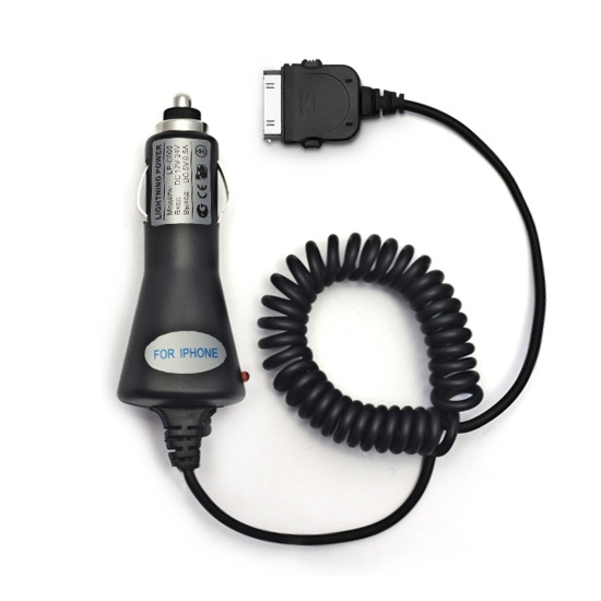 Автомобильное зарядное устройство Lightning Power LP-C005AB для iPhone4 — 2