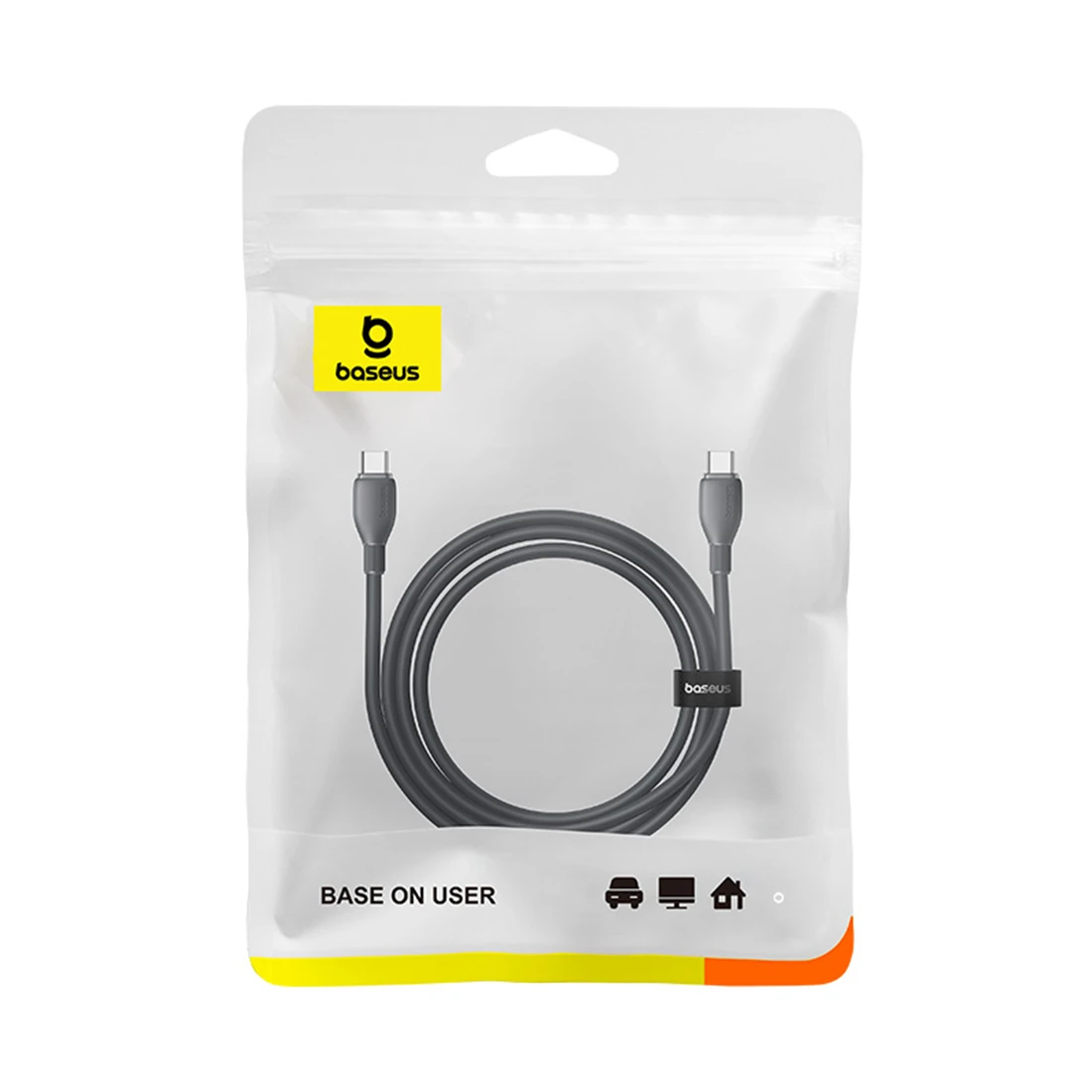 Интерфейсный кабель Baseus Ultra-Fast Fast Charging Cable USB-C to USB-C 100W 1m Cluster Black — 2