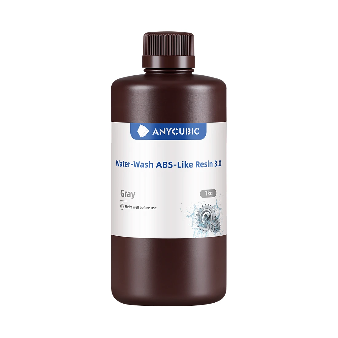 Фотополимерная смола для 3D-печати Anycubic Water-Wash ABS-Like Resin 3.0 SSXAB3GY-10 (серый)