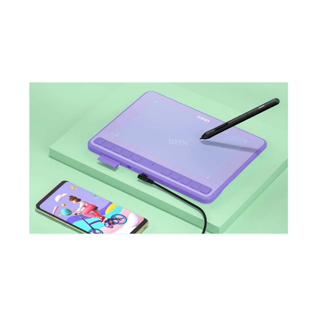 Графический планшет Ugee S640 Purple — 3