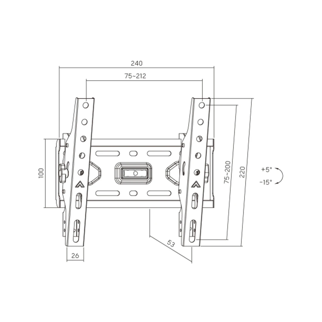 Кронштейн XG WB-1343T для ТВ и мониторов 13"-43" — 2