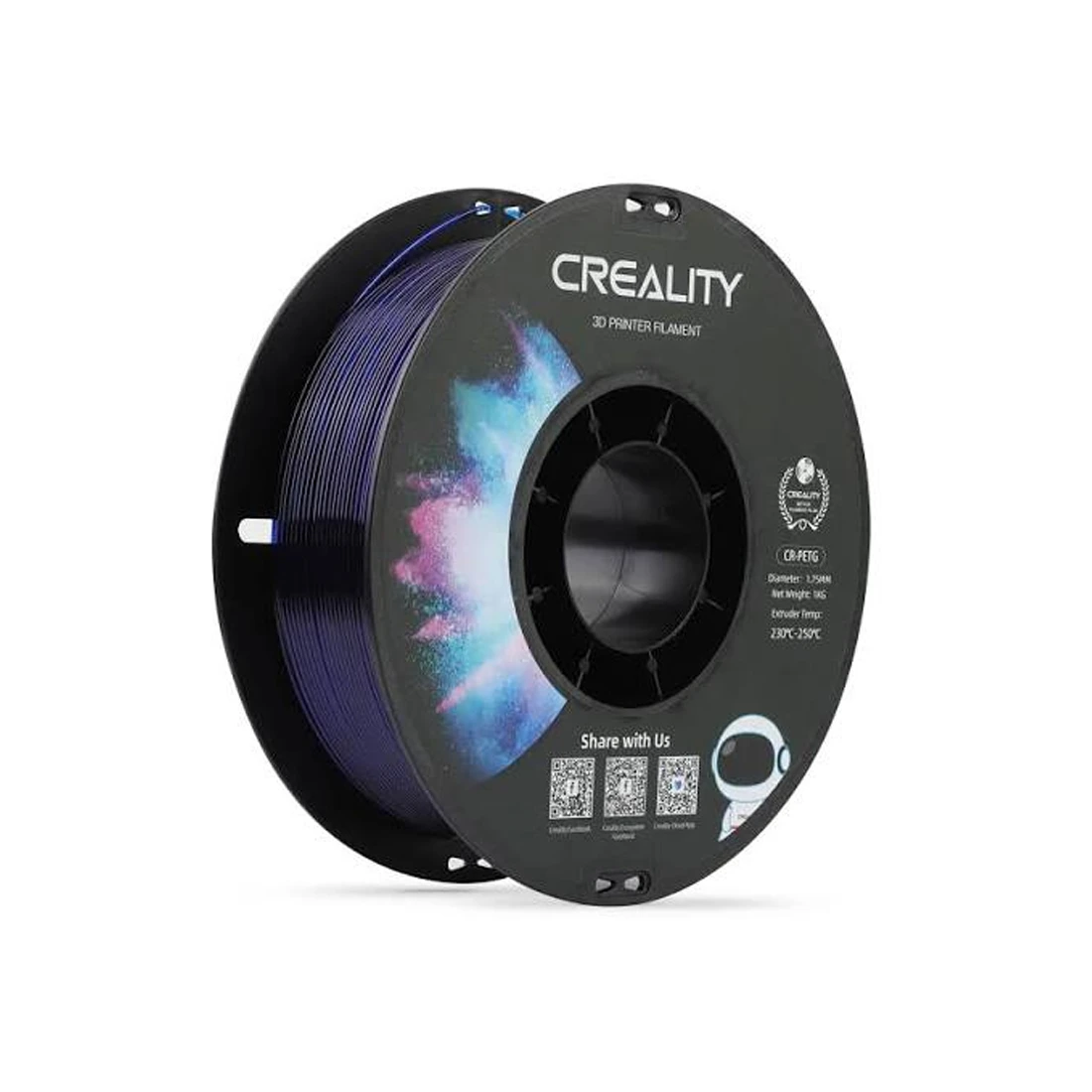 Филамент для 3D-печати Creality CR-PETG 3301030036 (прозрачный синий)