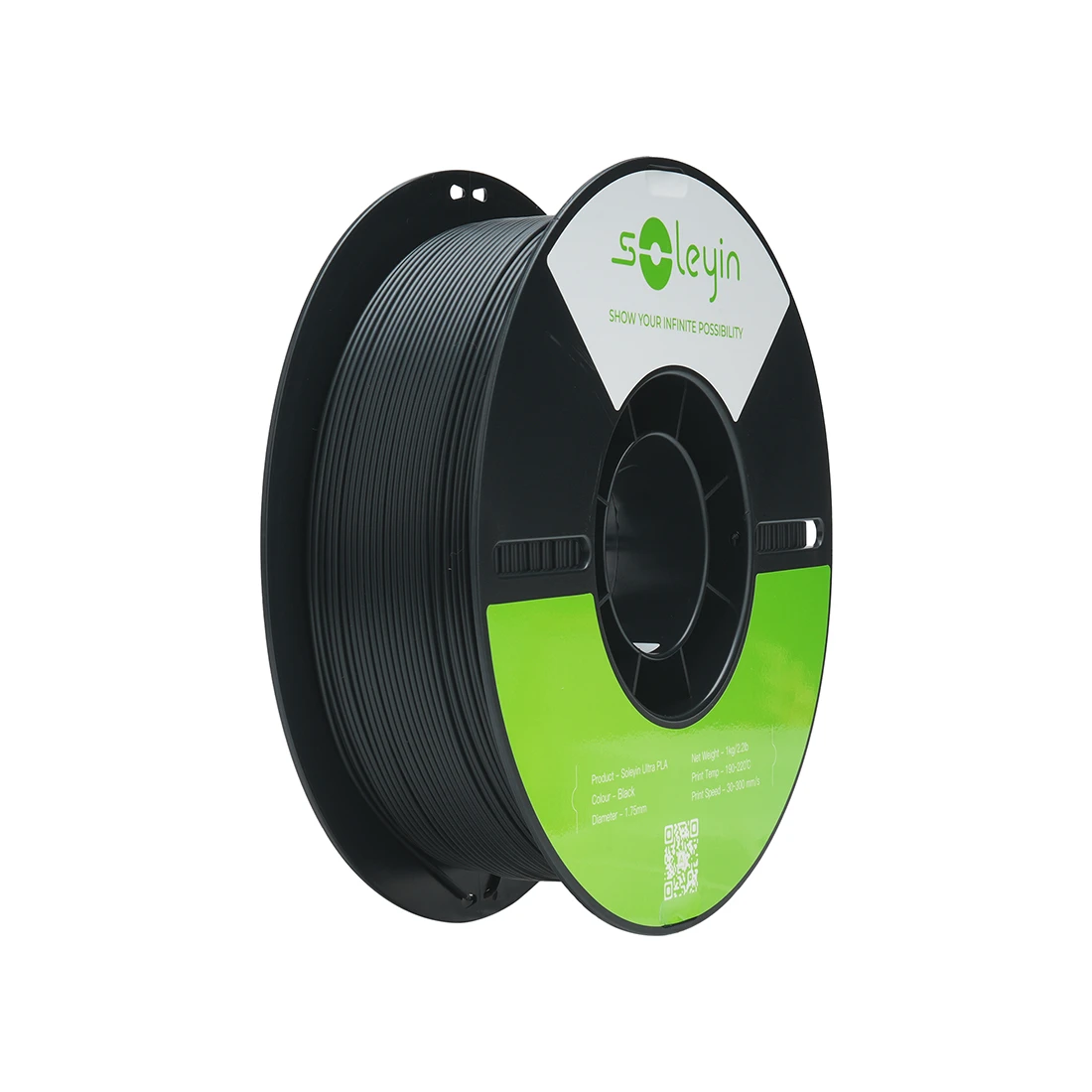 Филамент для 3D-печати Creality Soleyin Ultra PLA 3301010608 (чёрный) — 2