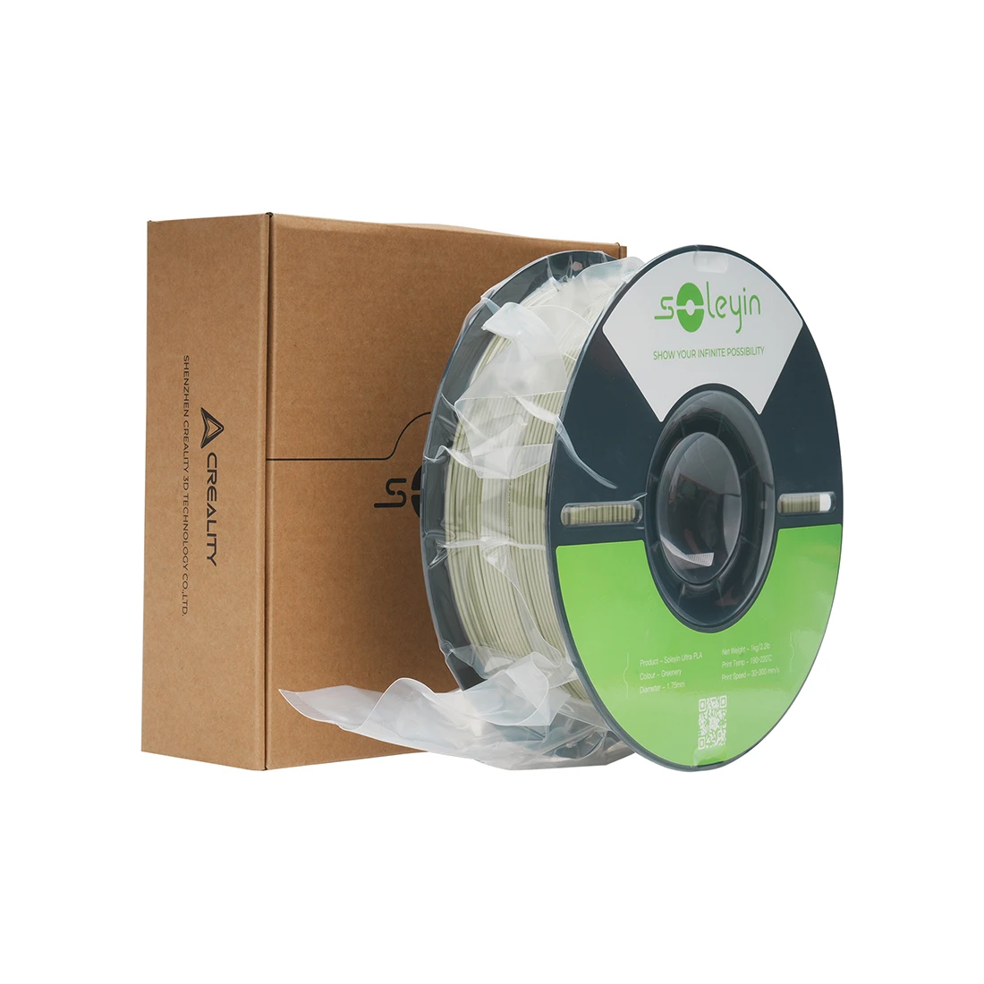 Филамент для 3D-печати Creality Soleyin Ultra PLA 3301010604 (ботанический зелёный) — 3