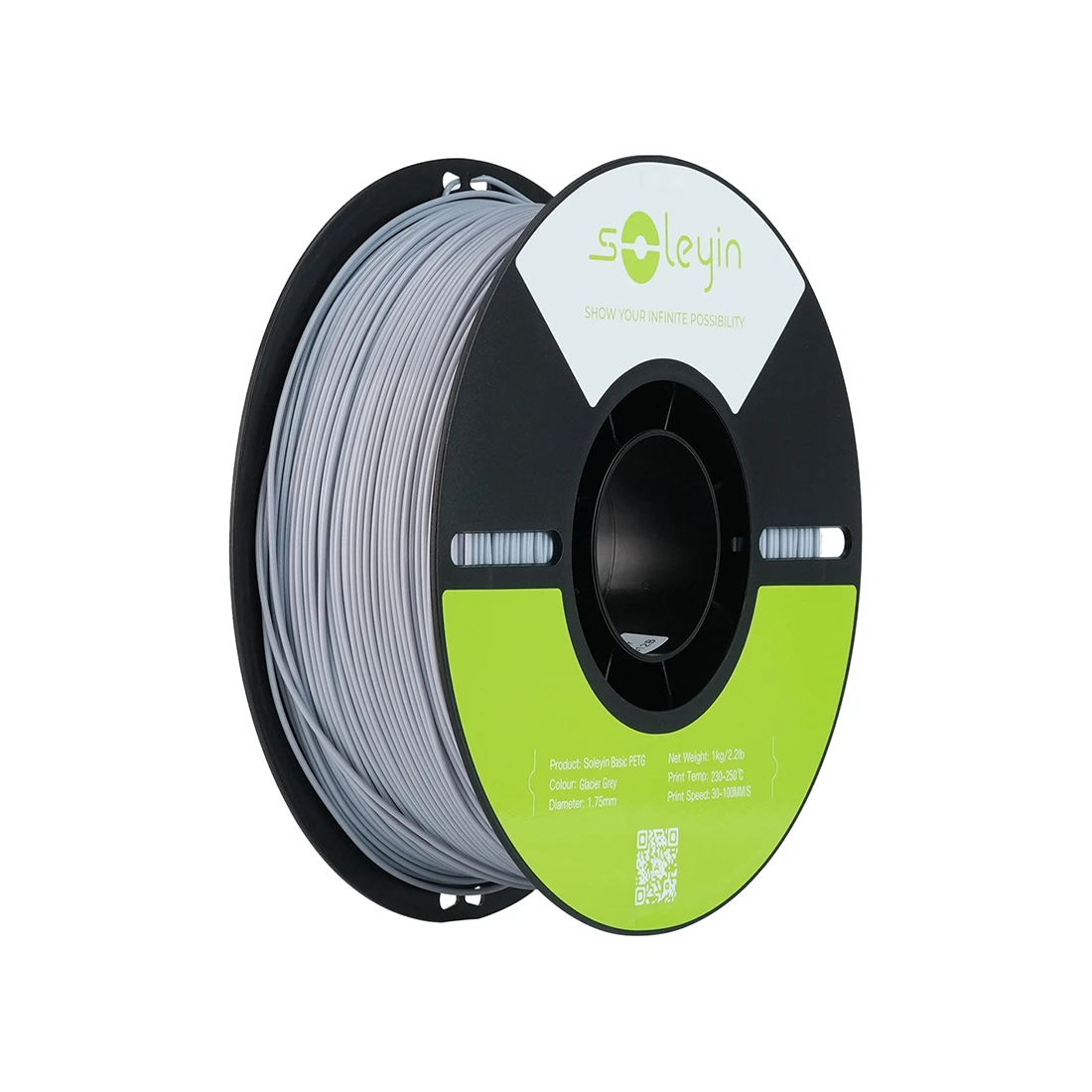 Филамент для 3D-печати Creality Soleyin Basic PETG 3301030166 (ледниковый серый) — 2