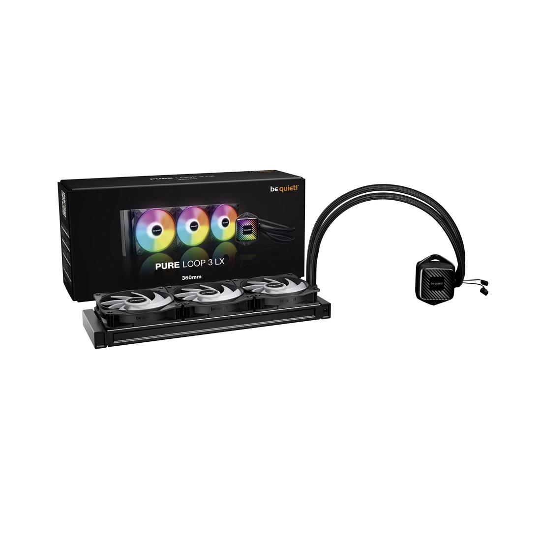 Кулер с водяным охлаждением Bequiet! PURE LOOP 3 LX 360mm — 3