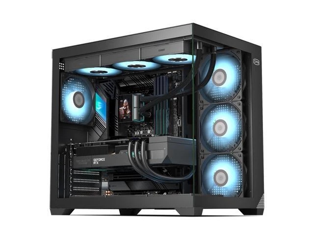 Корпус PCCooler C3T700 ARGB, ATX/mATX/ITX, чёрный
