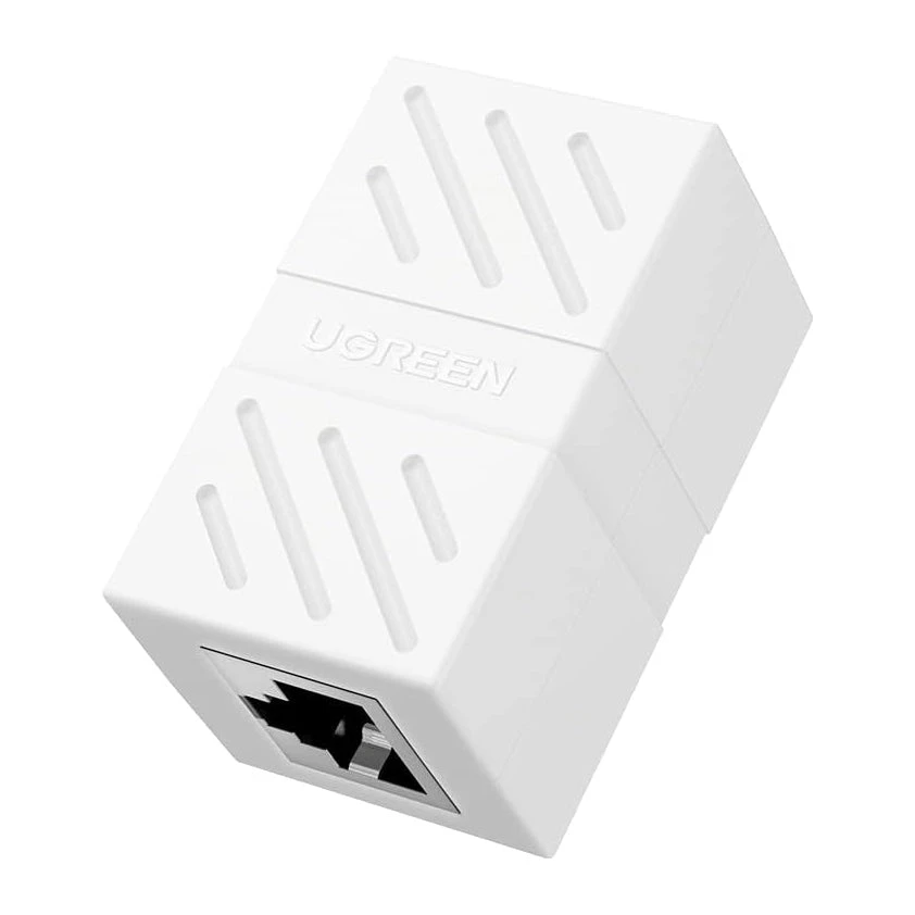 Разъём сетевой UGREEN NW114, RJ45 Keystone, проходной, белый — 2