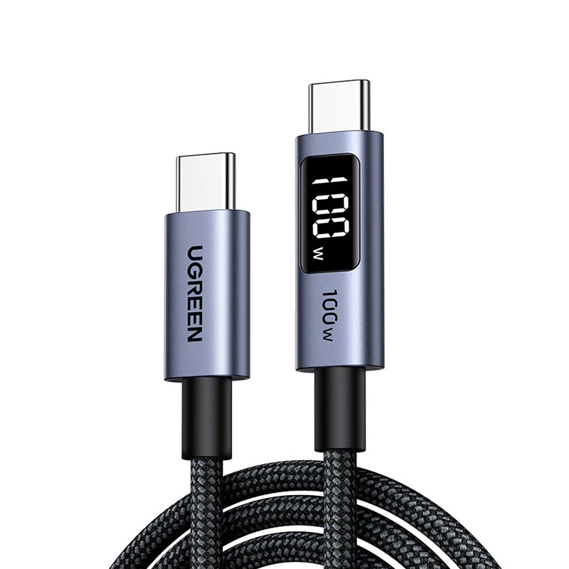 Кабель UGREEN L529, USB-C — USB-C, PD, быстрая зарядка