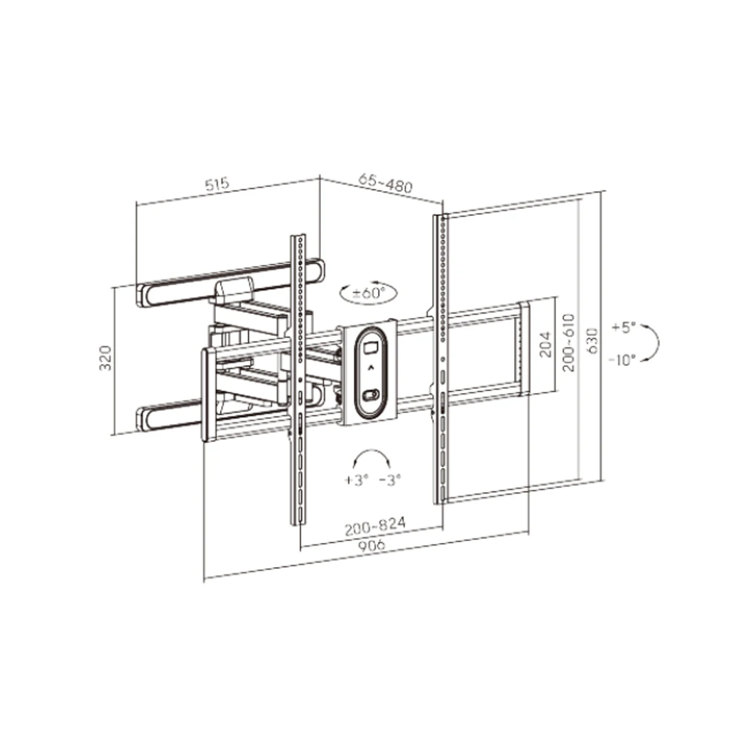 Кронштейн XG FMW-50100 для ТВ и мониторов 50"- 100" — 3