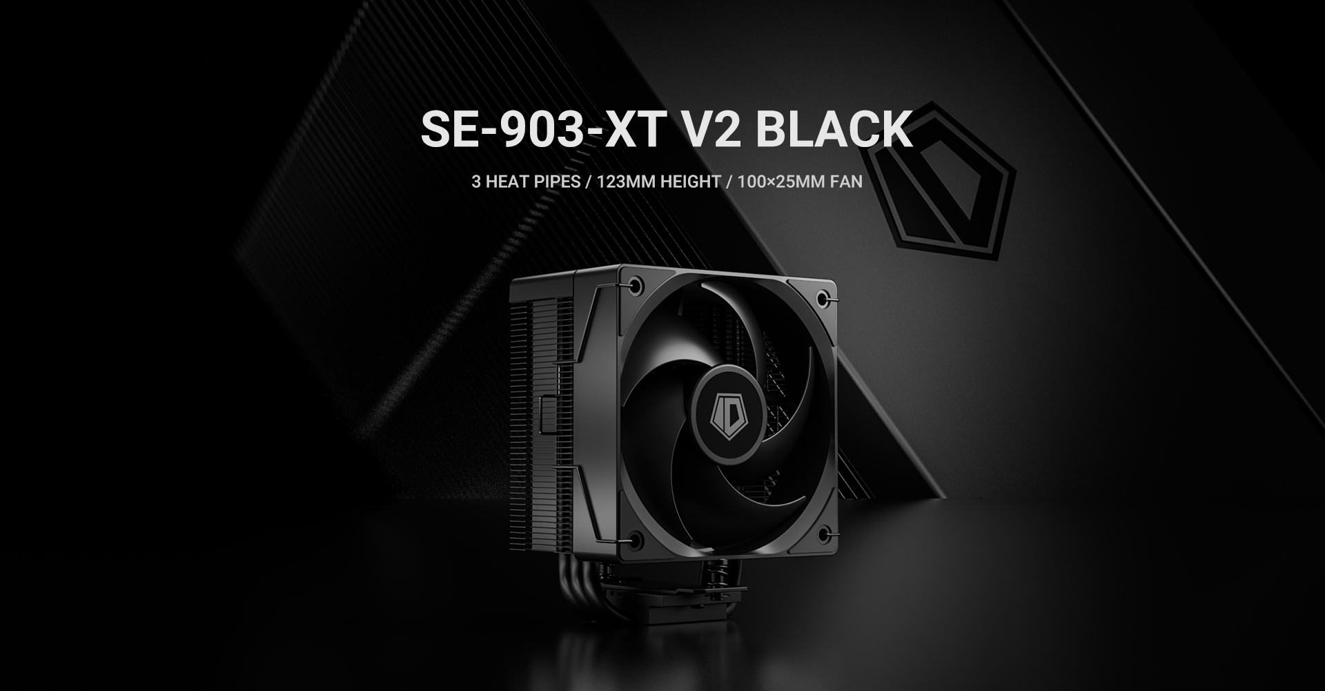 Кулер для процессора ID-Cooling SE-903-XT V2 BLACK, S1851/1700/1200/115x/AMD,150W,500-2500rpm,4p PWM