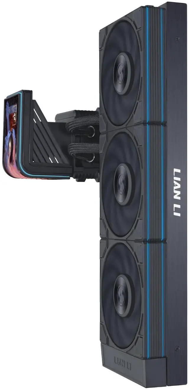 Водяное охлаждение для CPU Lian Li Hydroshift II OLED Curved 360P28 3x120 Black G89.GHS2OLDC36PB.00 — 3