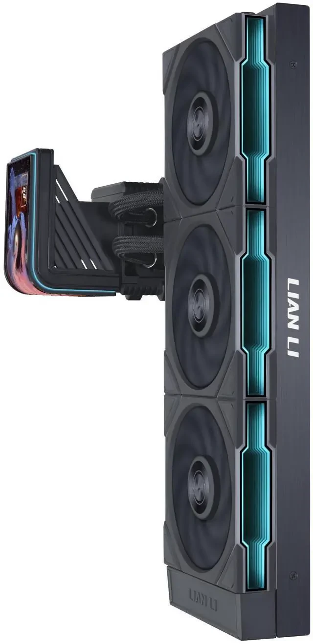 Водяное охлаждение для CPU Lian Li Hydroshift II OLED Curved 360TL 3x120 Black G89.GHS2OLDC36TB.00 — 3