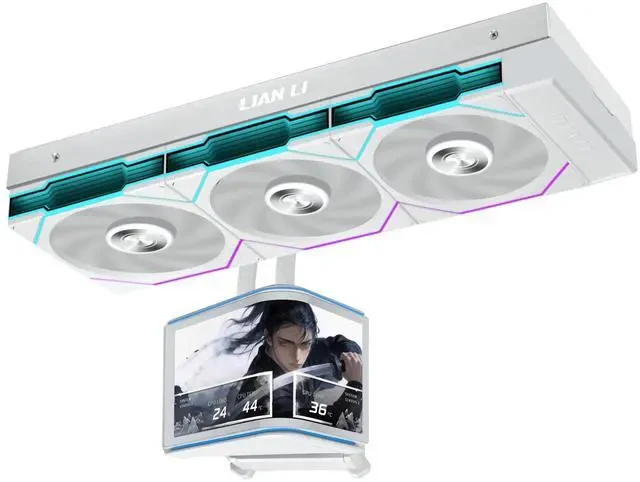 Водяное охлаждение для CPU Lian Li Hydroshift II OLED Curved 360TL 3x120 White G89.GHS2OLDC36TW.00