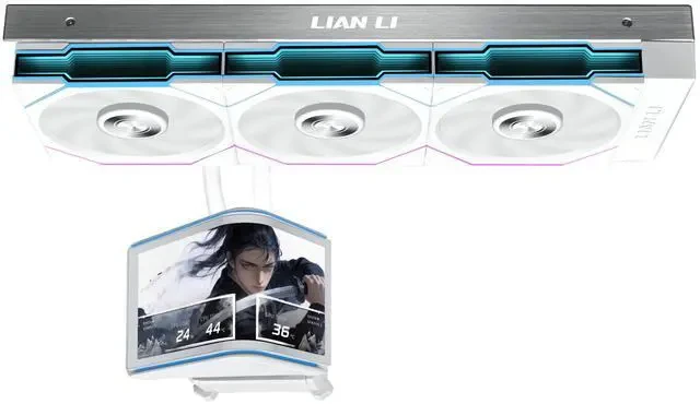 Водяное охлаждение для CPU Lian Li Hydroshift II OLED Curved 360TL 3x120 White G89.GHS2OLDC36TW.00 — 2