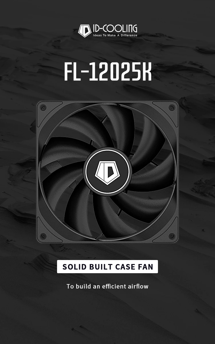 Вентилятор для корпуса ID-COOLING FL-12025K