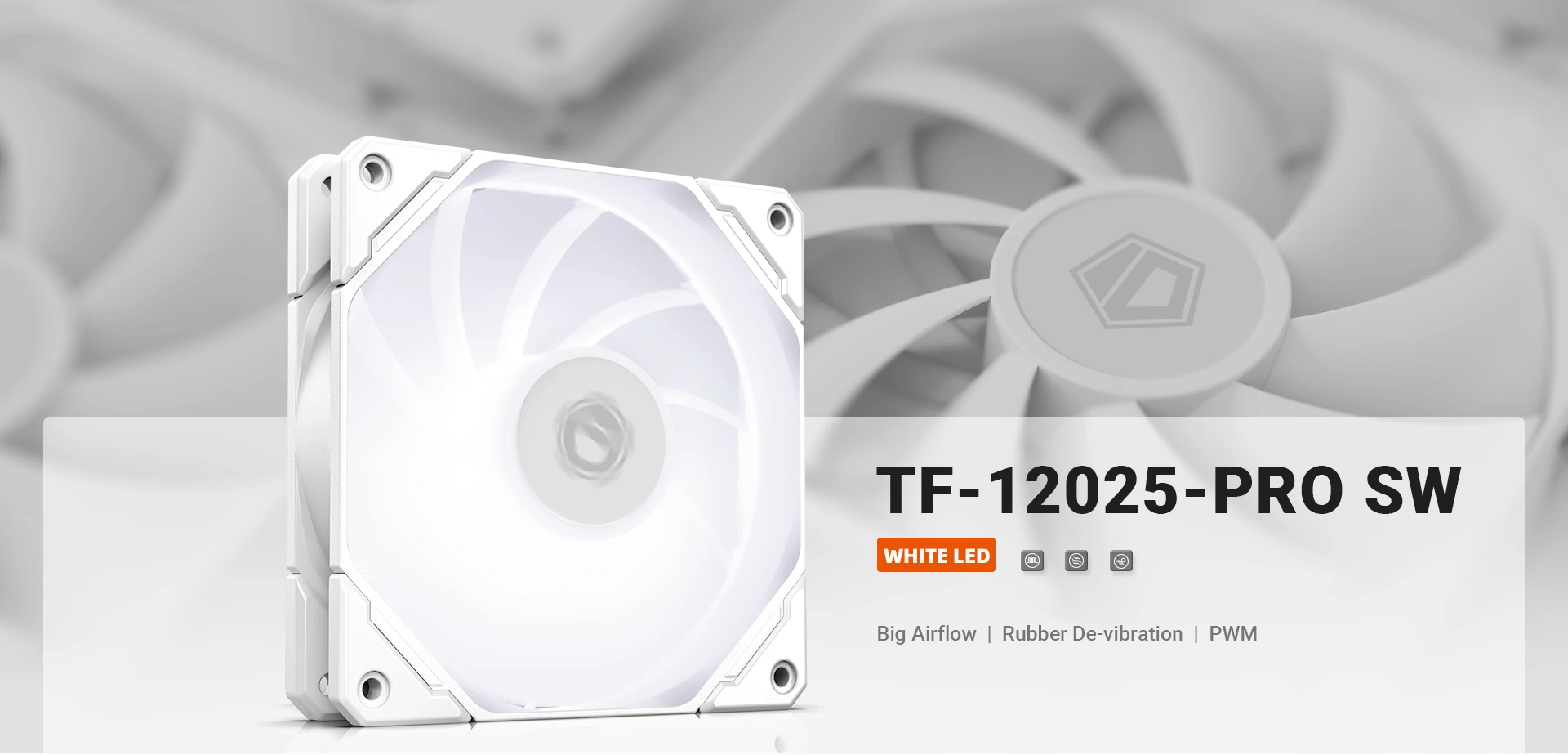 Вентилятор для корпуса ID-COOLING TF-12025-PRO SW